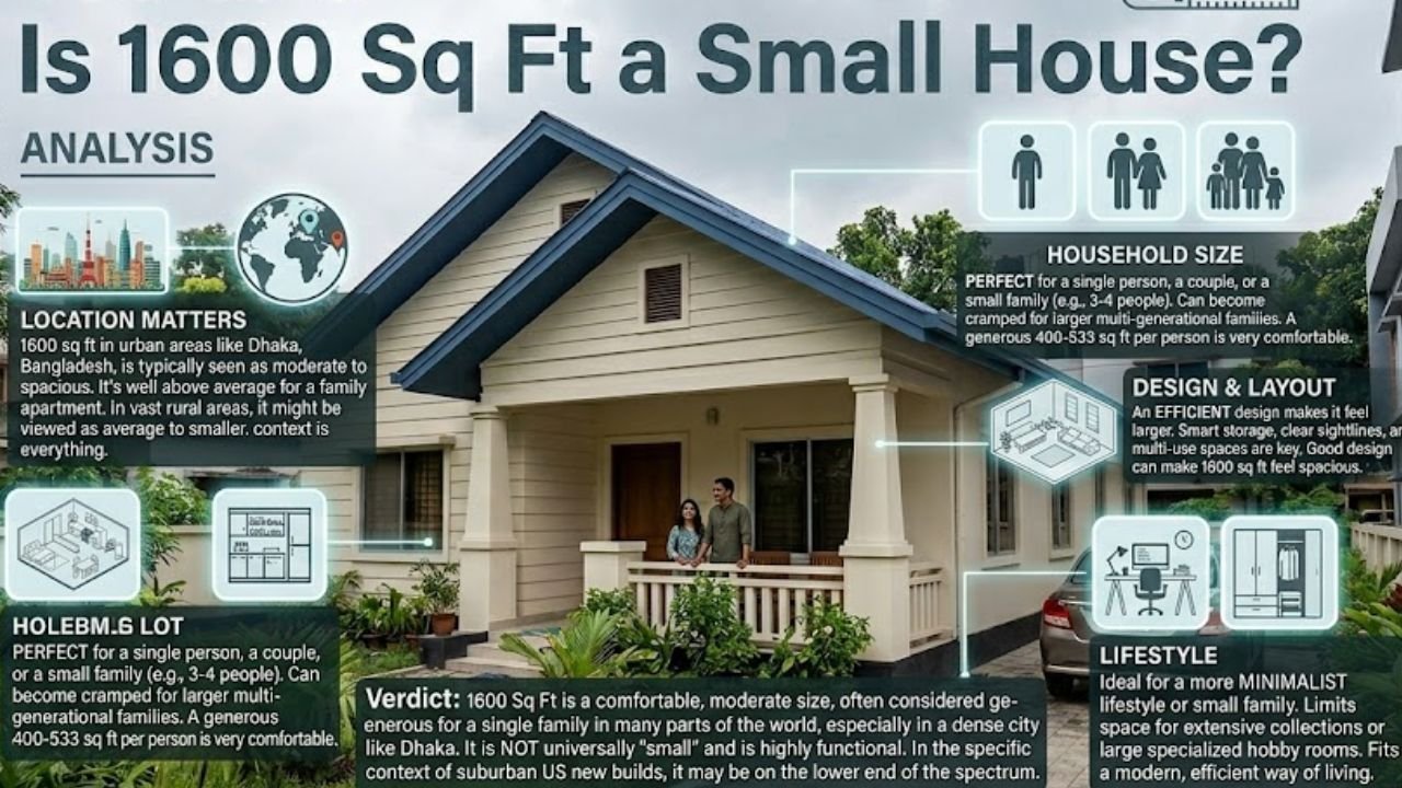 Is 1600 Sq Ft a Small House
